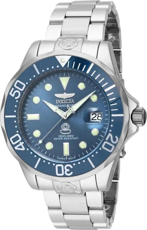 Invicta Bracelets Invicta Mens Automatic Watch Grand Diver Steel Bracelet Blue Dial Date 16036 Invicta Bracelets Invicta Mens Automatic Watch Grand Diver Steel Bracelet Blue Dial Date 16036