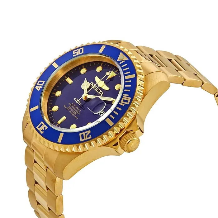 Invicta Bracelets Invicta Mens Automatic Watch Pro Diver Blue Dial Yellow Gold Bracelet 28949 Invicta Bracelets Invicta Mens Automatic Watch Pro Diver Blue Dial Yellow Gold Bracelet 28949