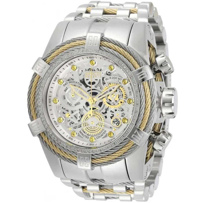 Invicta Bracelets Invicta Mens Chronograph Watch Reserve Bolt Zeus Silver Bracelet Diamond 30066 Invicta Bracelets Invicta Mens Chronograph Watch Reserve Bolt Zeus Silver Bracelet Diamond 30066