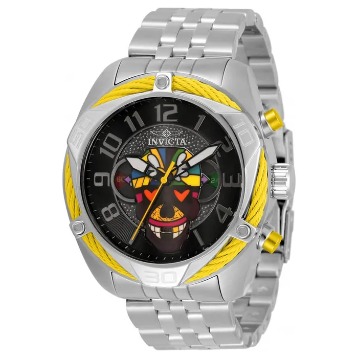 Invicta Bracelets Invicta Mens Quartz Watch Britto Chronograph Silver Tone Steel Bracelet 33523 Invicta Bracelets Invicta Mens Quartz Watch Britto Chronograph Silver Tone Steel Bracelet 33523