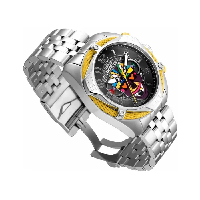 Invicta Bracelets Invicta Mens Quartz Watch Britto Chronograph Silver Tone Steel Bracelet 33523 Invicta Bracelets Invicta Mens Quartz Watch Britto Chronograph Silver Tone Steel Bracelet 33523