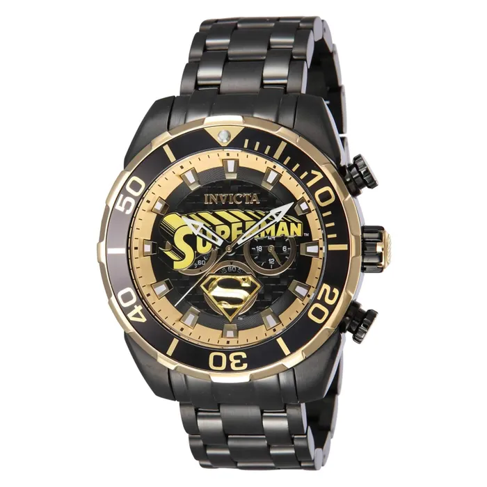 Invicta Bracelets Invicta Mens Watch DC Comics Superman Chronograph Black Steel Bracelet 43559 Invicta Bracelets Invicta Mens Watch DC Comics Superman Chronograph Black Steel Bracelet 43559