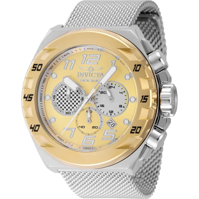 Invicta Bracelets Invicta Mens Watch Invicta Racing Quartz Chronograph Silver Steel Bracelet 47204 Invicta Bracelets Invicta Mens Watch Invicta Racing Quartz Chronograph Silver Steel Bracelet 47204