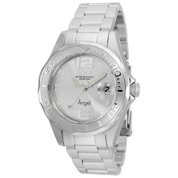 Invicta Bracelets Invicta Womens Quartz Watch Angel Silver Tone Dial Stainless Steel Bracelet 36052 Invicta Bracelets Invicta Womens Quartz Watch Angel Silver Tone Dial Stainless Steel Bracelet 36052
