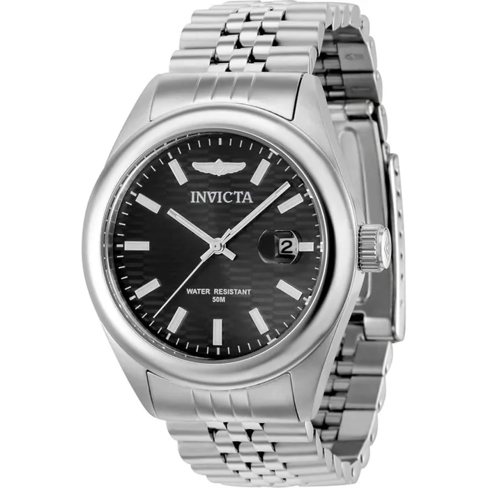 Invicta Bracelets Invicta Womens Quartz Watch Aviator Black Dial SS Bracelet Date Display 38422 Invicta Bracelets Invicta Womens Quartz Watch Aviator Black Dial SS Bracelet Date Display 38422
