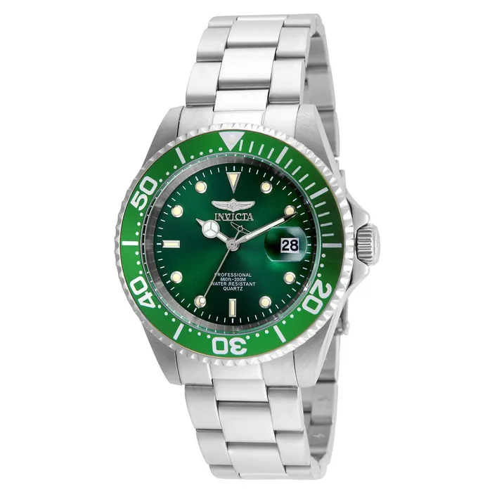 Invicta Invicta 24947 Mens Pro Diver Green Dial Stainless Steel Bracelet Dive Watch Bracelets Invicta Invicta 24947 Mens Pro Diver Green Dial Stainless Steel Bracelet Dive Watch Bracelets