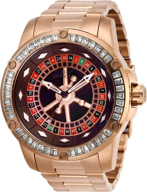 Invicta Invicta Mens Automatic Watch Specialty Casino Rose Gold Steel Bracelet 28714 Bracelets Invicta Invicta Mens Automatic Watch Specialty Casino Rose Gold Steel Bracelet 28714 Bracelets
