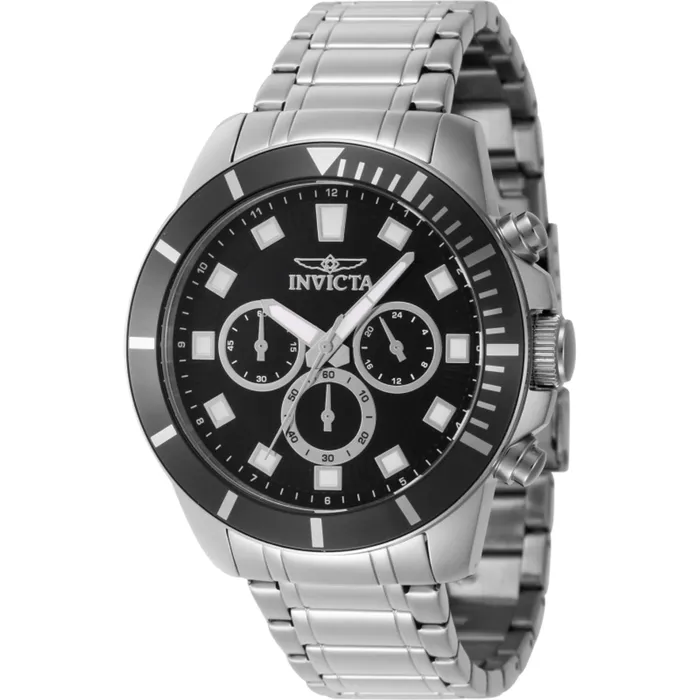 Invicta Invicta Mens Watch Pro Diver Chronograph Black Dial Silver Steel Bracelet 46031 Bracelets Invicta Invicta Mens Watch Pro Diver Chronograph Black Dial Silver Steel Bracelet 46031 Bracelets