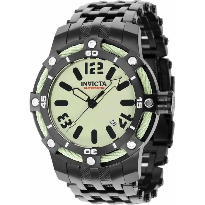 Invicta Mens Automatic Watch Bolt Light Green Dial Black Steel Bracelet 36400 Invicta Bracelets Invicta Mens Automatic Watch Bolt Light Green Dial Black Steel Bracelet 36400 Invicta Bracelets