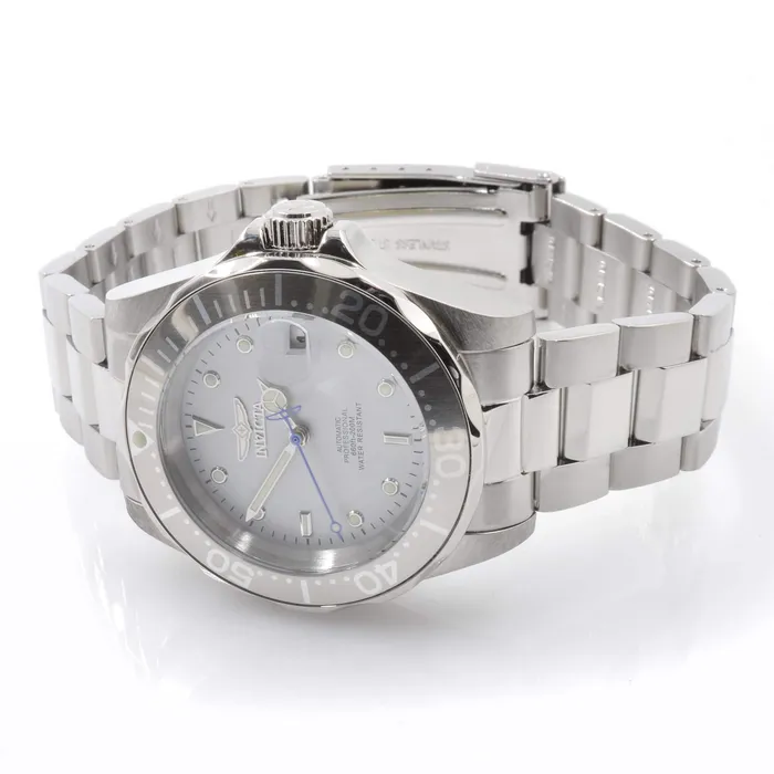 Invicta Mens Automatic Watch Pro Diver Grey Dial Stainless Steel Bracelet 9610 Invicta Bracelets Invicta Mens Automatic Watch Pro Diver Grey Dial Stainless Steel Bracelet 9610 Invicta Bracelets