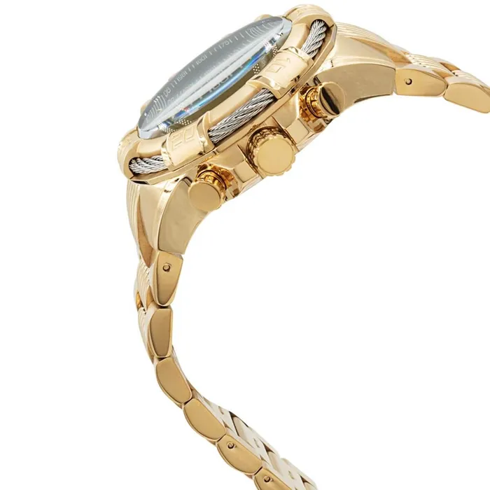 Invicta Mens Chronograph Watch Bolt Black Dial Yellow Gold Bracelet 38953 Invicta Bracelets Invicta Mens Chronograph Watch Bolt Black Dial Yellow Gold Bracelet 38953 Invicta Bracelets