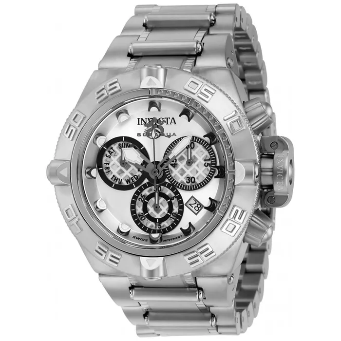 Invicta Mens Chronograph Watch Subaqua Noma IV Silver Tone Dial Bracelet 37590 Invicta Bracelets Invicta Mens Chronograph Watch Subaqua Noma IV Silver Tone Dial Bracelet 37590 Invicta Bracelets