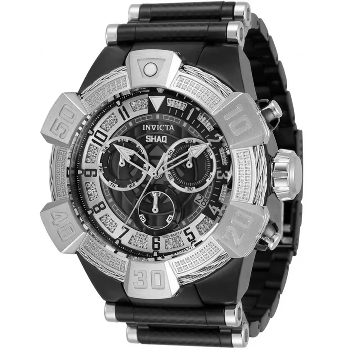Invicta Mens Diamond Watch Shaq Two Tone Black and Silver Tone Bracelet 33667 Invicta Bracelets Invicta Mens Diamond Watch Shaq Two Tone Black and Silver Tone Bracelet 33667 Invicta Bracelets