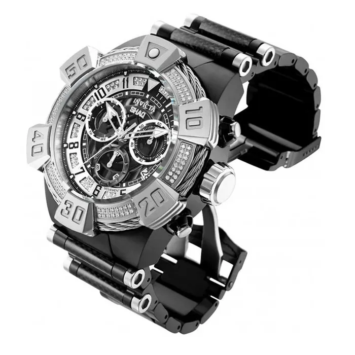 Invicta Mens Diamond Watch Shaq Two Tone Black and Silver Tone Bracelet 33667 Invicta Bracelets Invicta Mens Diamond Watch Shaq Two Tone Black and Silver Tone Bracelet 33667 Invicta Bracelets