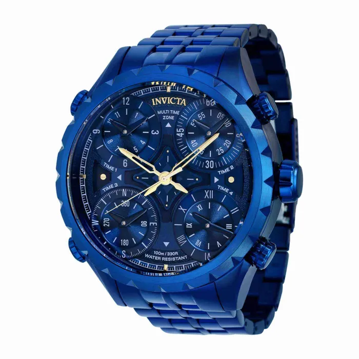 Invicta Mens Quartz Watch Aviator Blue IP Stainless Steel Bracelet 37644 Invicta Bracelets Invicta Mens Quartz Watch Aviator Blue IP Stainless Steel Bracelet 37644 Invicta Bracelets
