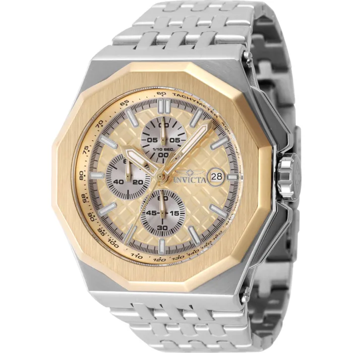 Invicta Mens Watch Akula Chronograph Gold and Silver Tone Dial Bracelet 47393 Invicta Bracelets Invicta Mens Watch Akula Chronograph Gold and Silver Tone Dial Bracelet 47393 Invicta Bracelets