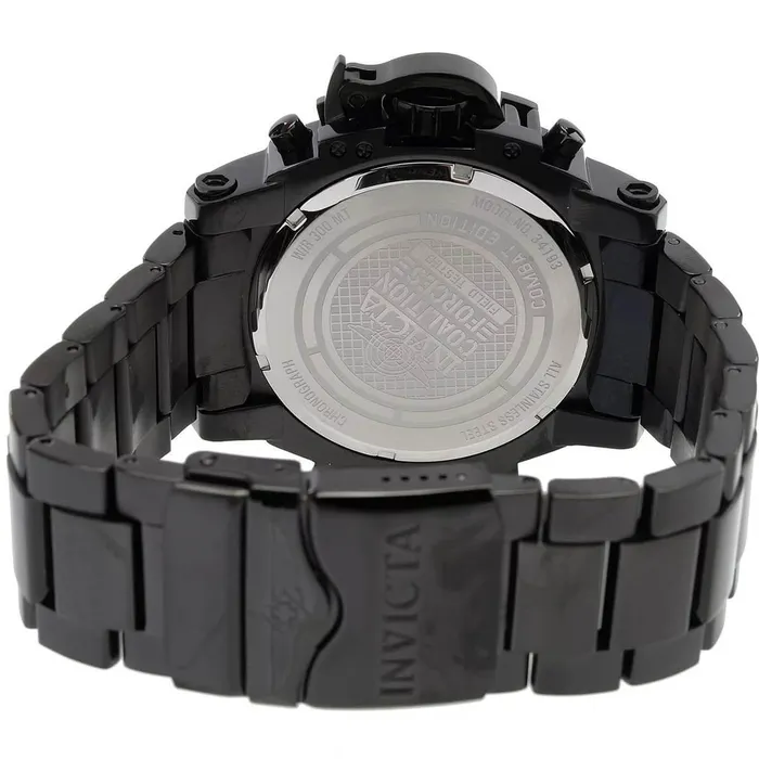 Invicta Mens Watch Coalition Forces Chronograph Black Dial SS Bracelet 34193 Invicta Bracelets Invicta Mens Watch Coalition Forces Chronograph Black Dial SS Bracelet 34193 Invicta Bracelets