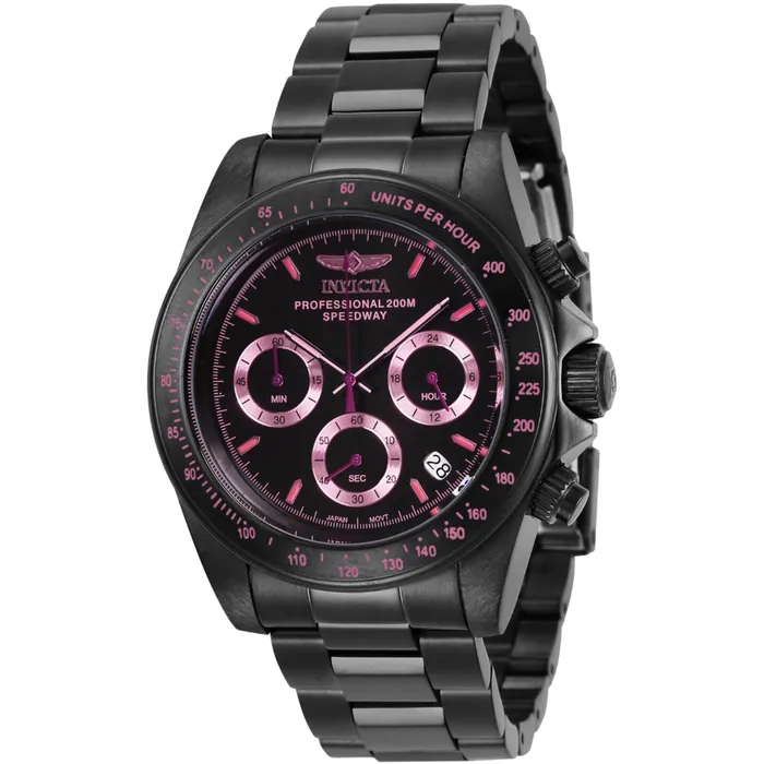 Invicta Mens Watch Speedway Chronograph Black Dial Stainless Steel Bracelet 27773 Invicta Bracelets Invicta Mens Watch Speedway Chronograph Black Dial Stainless Steel Bracelet 27773 Invicta Bracelets
