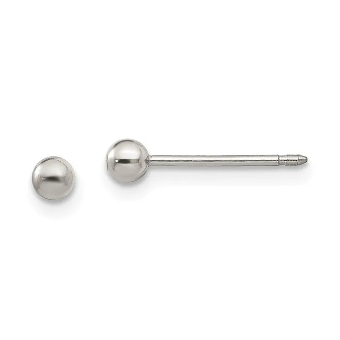 Jewelry Earrings Inverness Titanium 3mm Ball Post Earrings