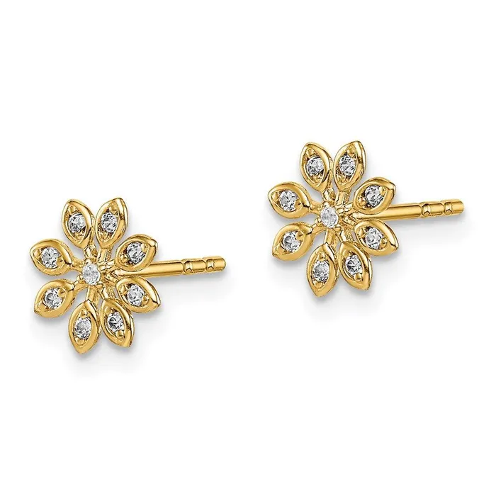 Jewelry Earrings Madi K Kids 14k CZ Flower Post Earrings Jewelry Earrings Madi K Kids 14k CZ Flower Post Earrings