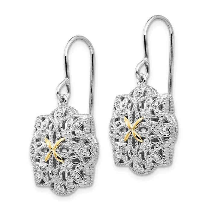 Jewelry Earrings Sterling Silver w14k Diamond Vintage Earrings Jewelry Earrings Sterling Silver w14k Diamond Vintage Earrings