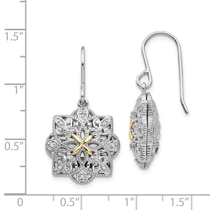 Jewelry Earrings Sterling Silver w14k Diamond Vintage Earrings Jewelry Earrings Sterling Silver w14k Diamond Vintage Earrings