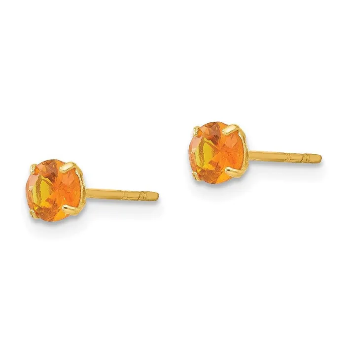 Jewelry Madi K Kids 14k Round Citrine 4mm Post Earrings Earrings Jewelry Madi K Kids 14k Round Citrine 4mm Post Earrings Earrings