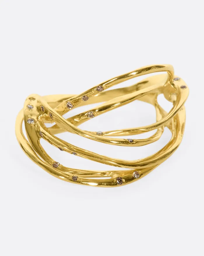 KIKA ALVARENGA Rings Agulha Multi Strand Ring