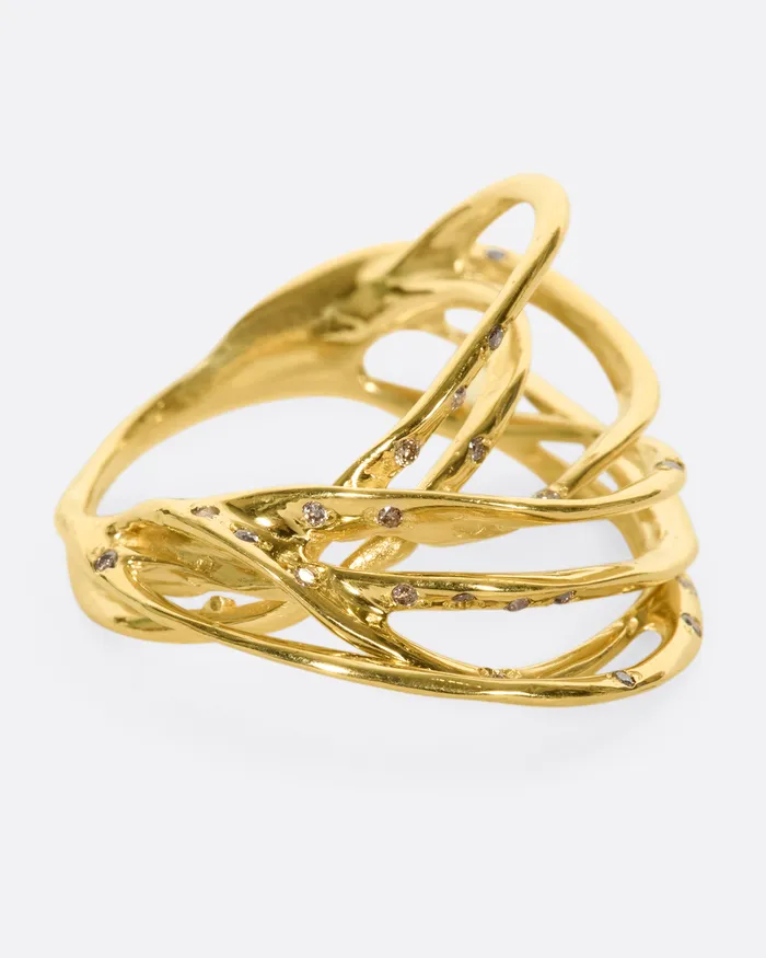 KIKA ALVARENGA Rings Agulha Multi Strand Ring