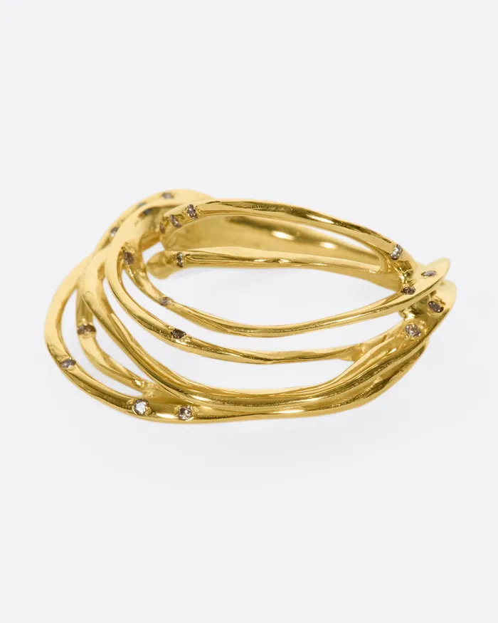 KIKA ALVARENGA Rings Agulha Multi Strand Ring