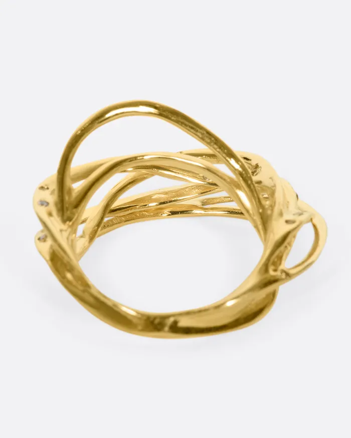 KIKA ALVARENGA Rings Agulha Multi Strand Ring
