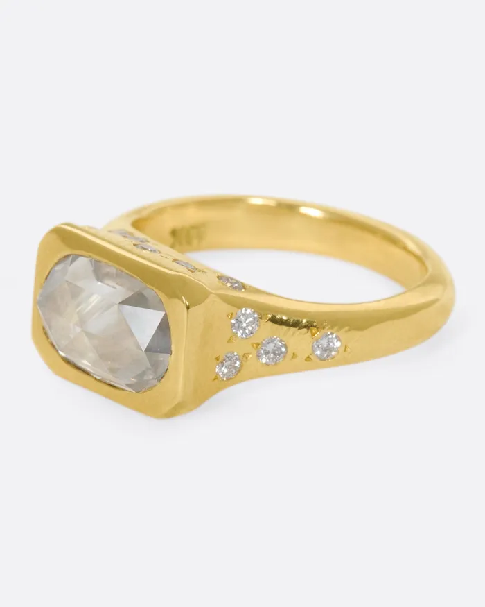 KIMBERLIN BROWN Rings Starry Oval Diamond Ring