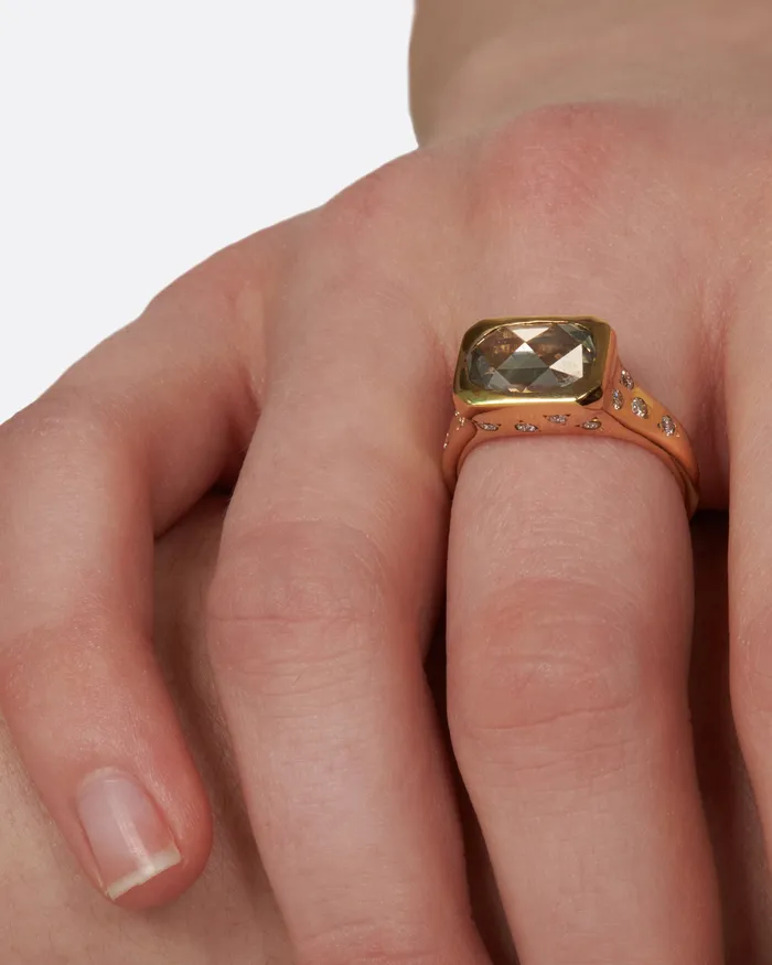 KIMBERLIN BROWN Rings Starry Oval Diamond Ring