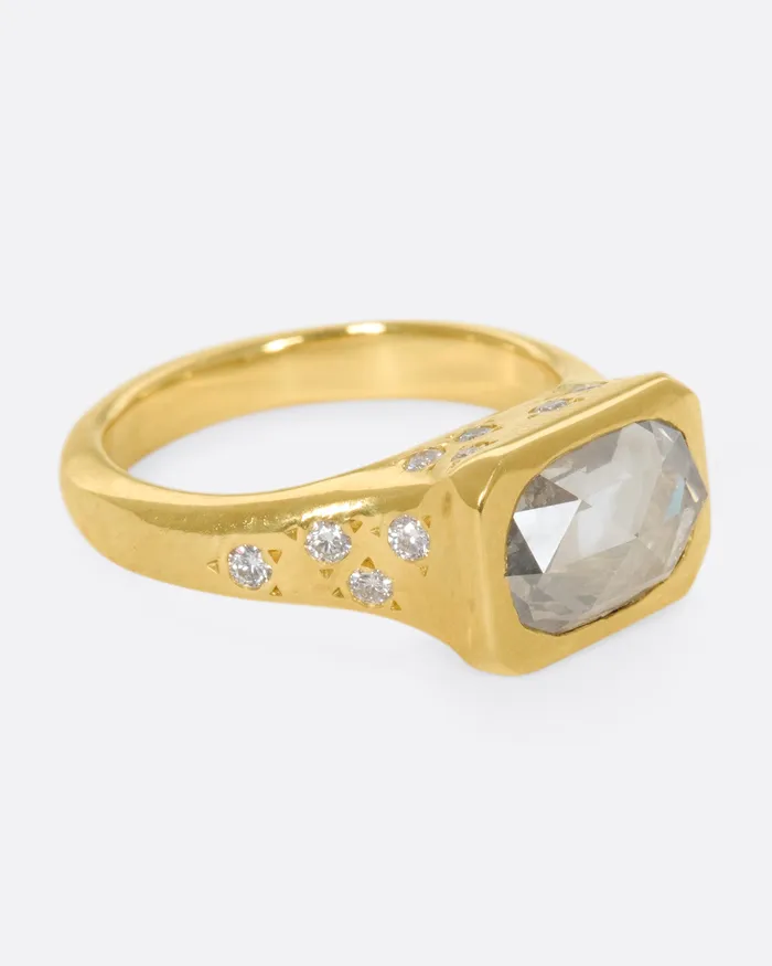 KIMBERLIN BROWN Rings Starry Oval Diamond Ring