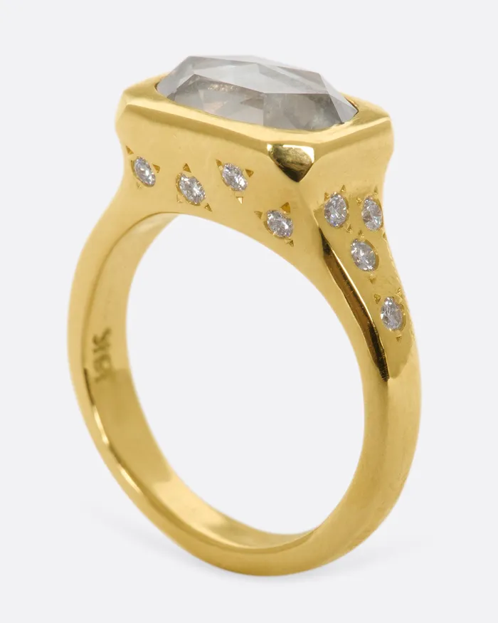 KIMBERLIN BROWN Rings Starry Oval Diamond Ring