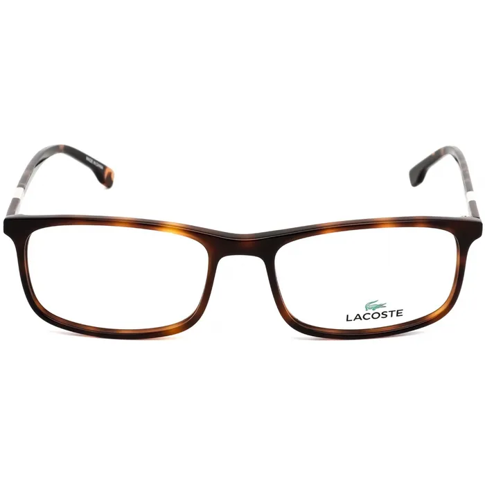 Lacoste Rings Lacoste Mens Eyeglasses Clear Demo Lens Havana Rectangular Frame L2808 214