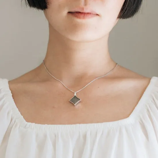 Large Luminary Cremation Necklace in 14K Rose Gold closebymejewelry Necklaces