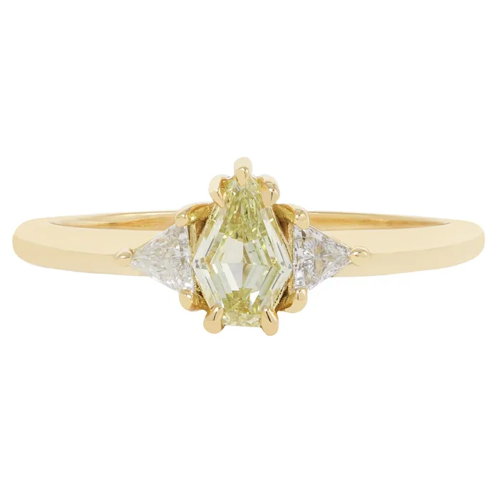 Lauren Wolf Jewelry Rings Buttercup Three Diamond Ring