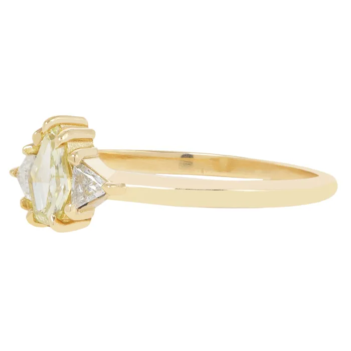 Lauren Wolf Jewelry Rings Buttercup Three Diamond Ring