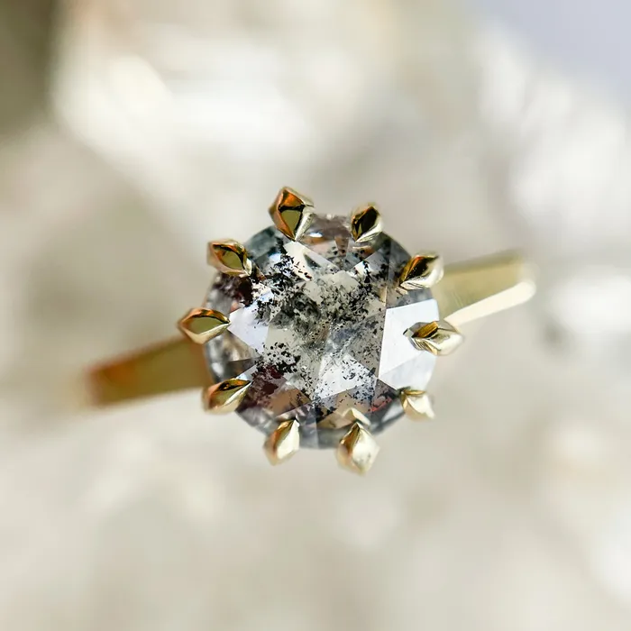 Lauren Wolf Jewelry Rings Dark Sky Diamond Ring
