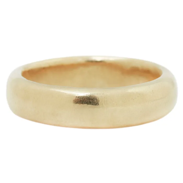 Lauren Wolf Jewelry Rings Gold Half Round Band
