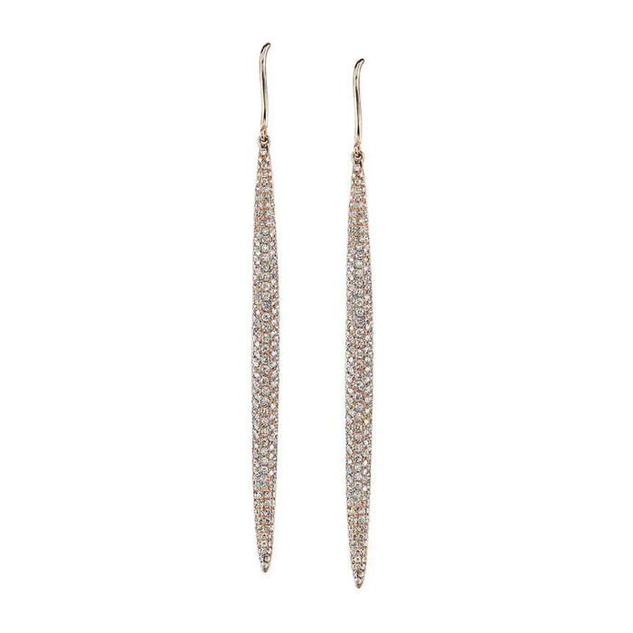LONG DIAMOND DAGGER EARRINGS anitako Earrings