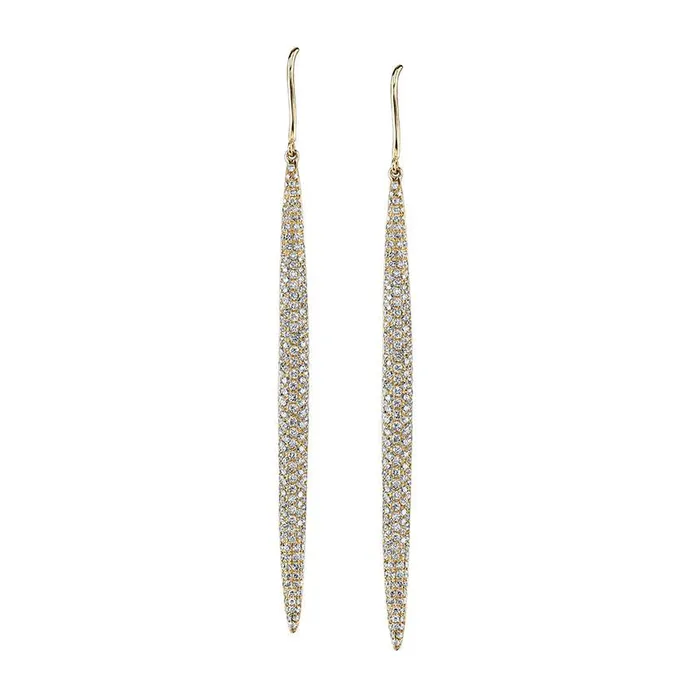 LONG DIAMOND DAGGER EARRINGS anitako Earrings
