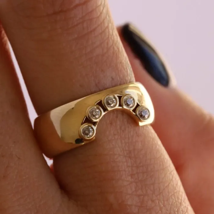 Marrow Fine Rings Old Cut Selene Cigar Band Marrow Fine Rings Old Cut Selene Cigar Band