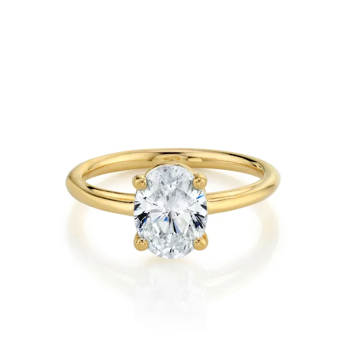 Marrow Fine Rings The Helene Oval Solitaire Engagement Ring