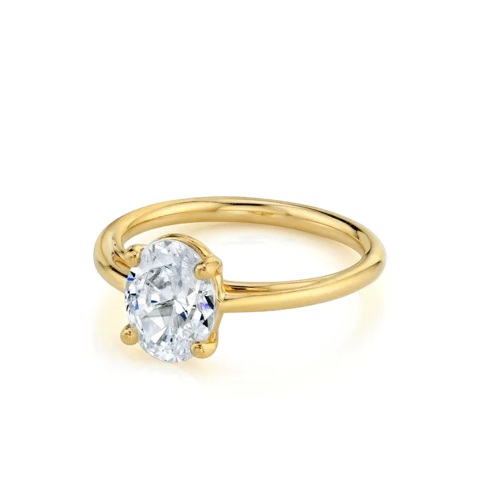 Marrow Fine Rings The Helene Oval Solitaire Engagement Ring