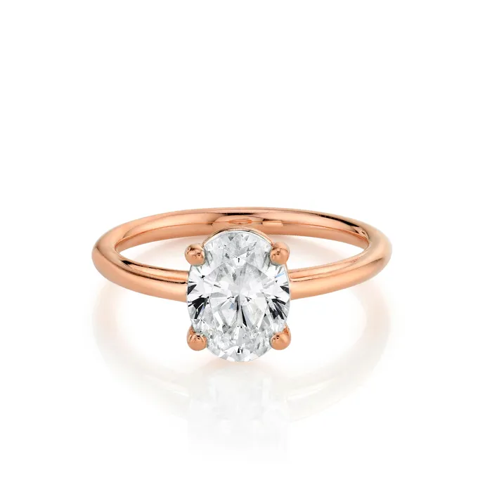 Marrow Fine Rings The Helene Oval Solitaire Engagement Ring