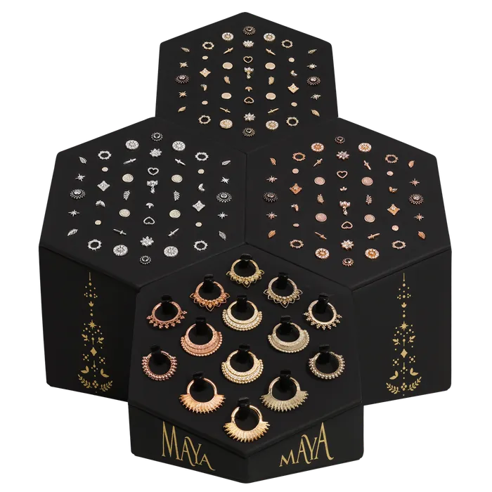 Maya Jewelry PreStyled Sets Gold Display Set