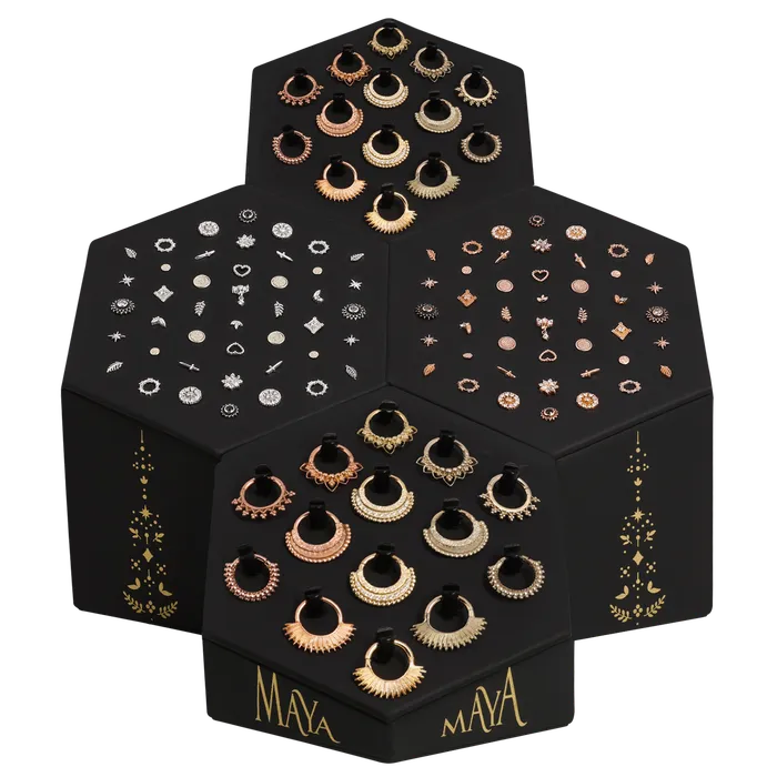 Maya Jewelry PreStyled Sets Gold Display Set
