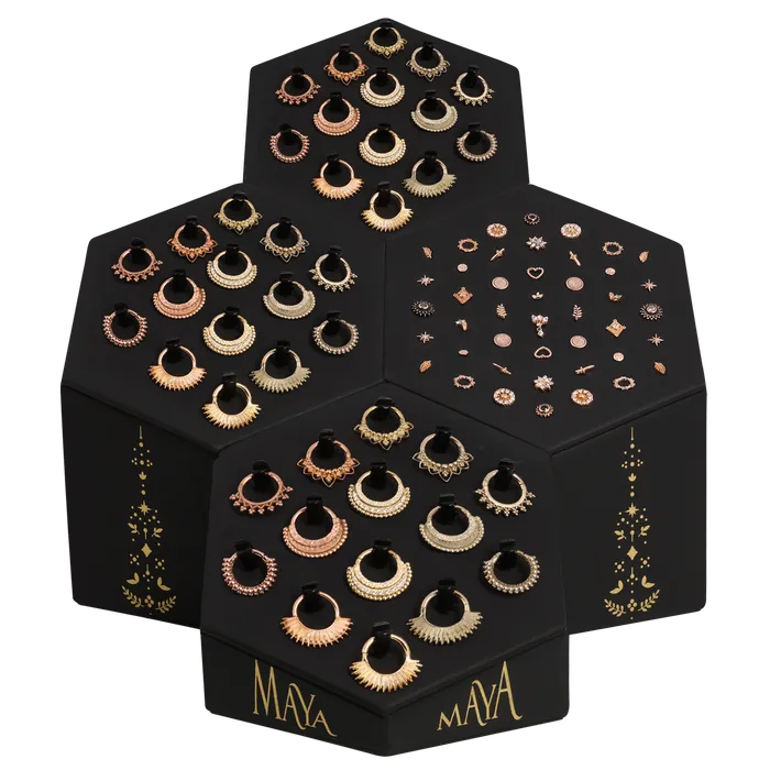 Maya Jewelry PreStyled Sets Gold Display Set
